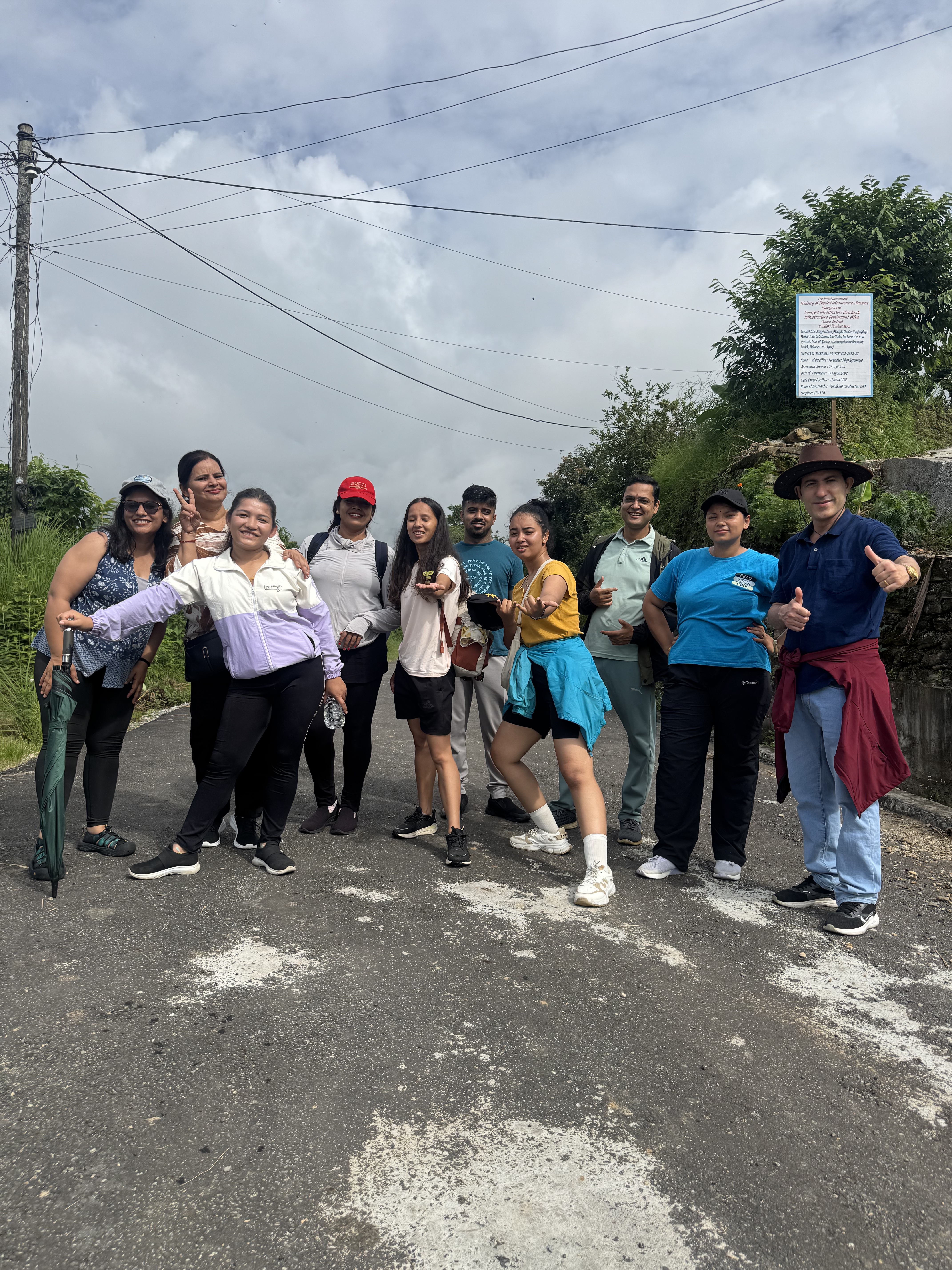 Staff Hike of Deerwalk Pokhara School - Pokhara to Pame via Pumdibhumdi